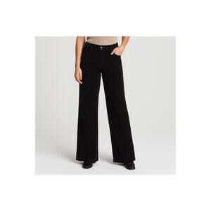 Moda International Black Corduroy Pants Marisa Fit Size 12 Long